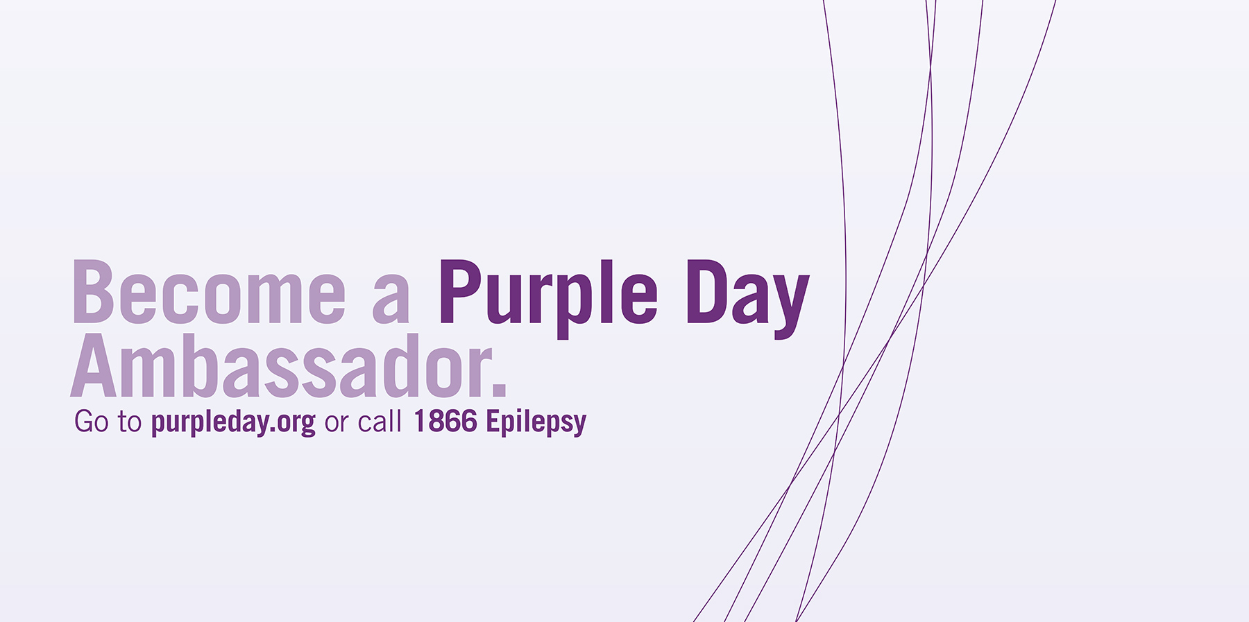 Epilepsy Vector Banner for Purple Day