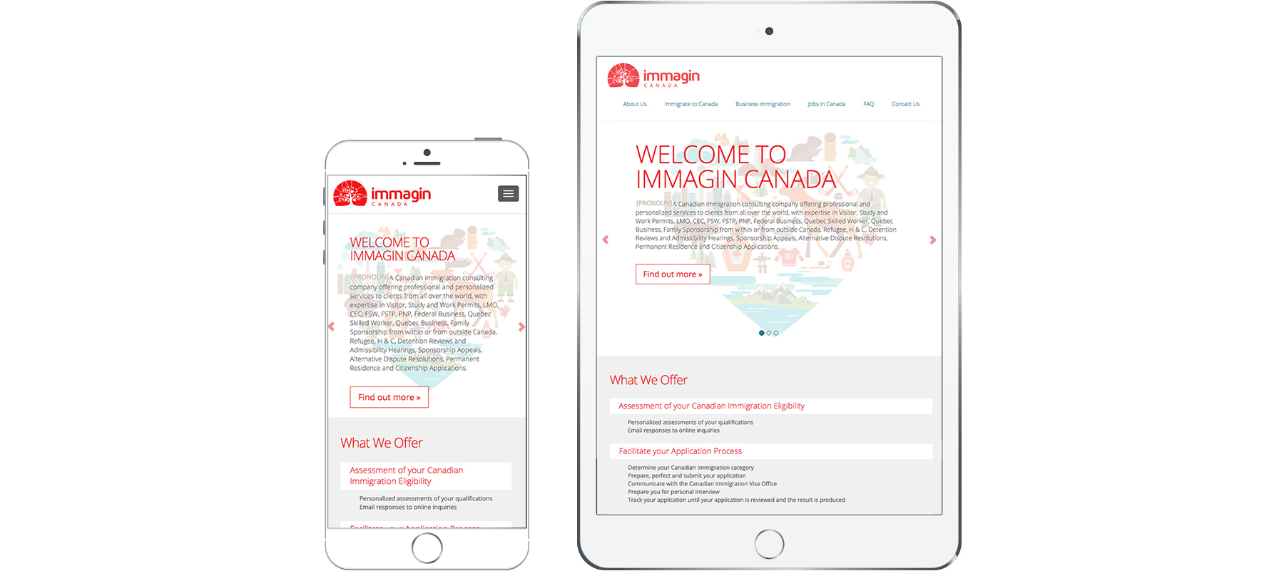 Immagin Canada Responsive Website Design